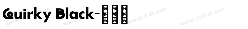 Quirky Black字体转换